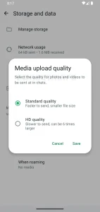 WhatsApp: Neue Navbar und HD-Medien automatisch versenden 2 WhatsApp HD Medien