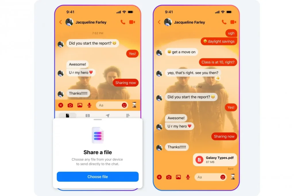 Facebook Messenger-Update: HD-Fotos, freigegebene Alben und größere Dateien 5 Facebook Messenger Update