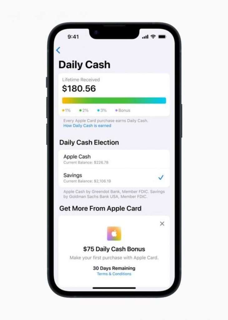 Apple Card bietet zeitlich begrenzten Willkommensbonus 5 Apple Card