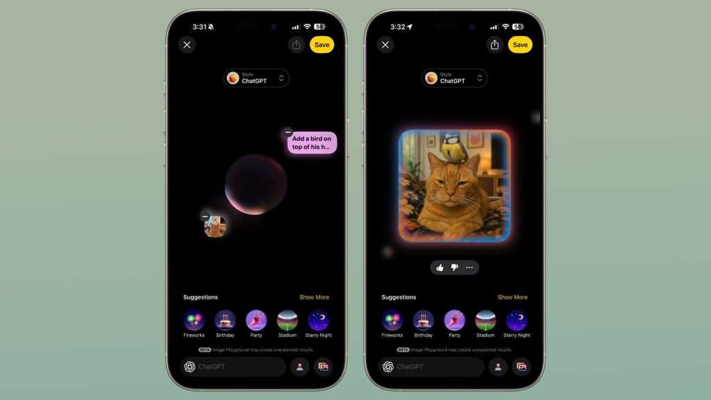 Image Playground erzeugt mit ChatGPT Anime-Bilder in iOS 26 4 Apple Image Playground iOS 26 iPadOS 26 macOS Tahoe