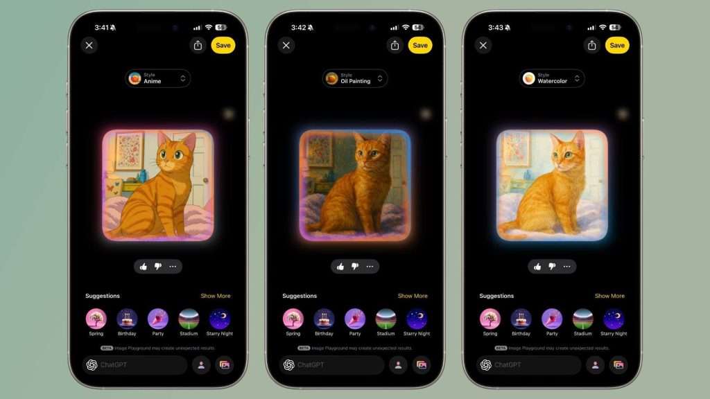 Image Playground erzeugt mit ChatGPT Anime-Bilder in iOS 26 3 Apple Image Playground iOS 26 iPadOS 26 macOS Tahoe