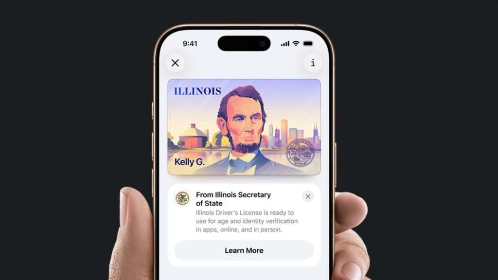 Apple Wallet: iPhone-Führerschein jetzt in 7 weiteren US-Bundesstaaten 2 Apple Wallet ID Illinois iPhone