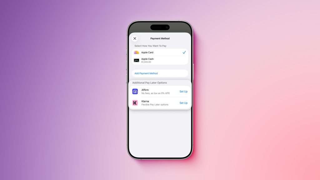 Apple Pay vor dem Start in Indien 4 iOS 26 iPhone 16 Pro Apple Pay Now Pay Later Klarna