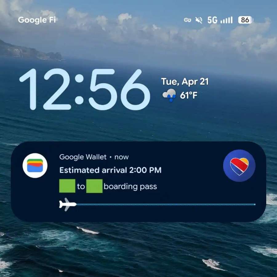 Google Wallet verfolgt Ihren Flug jetzt auf dem Startbildschirm 1 Google Wallet