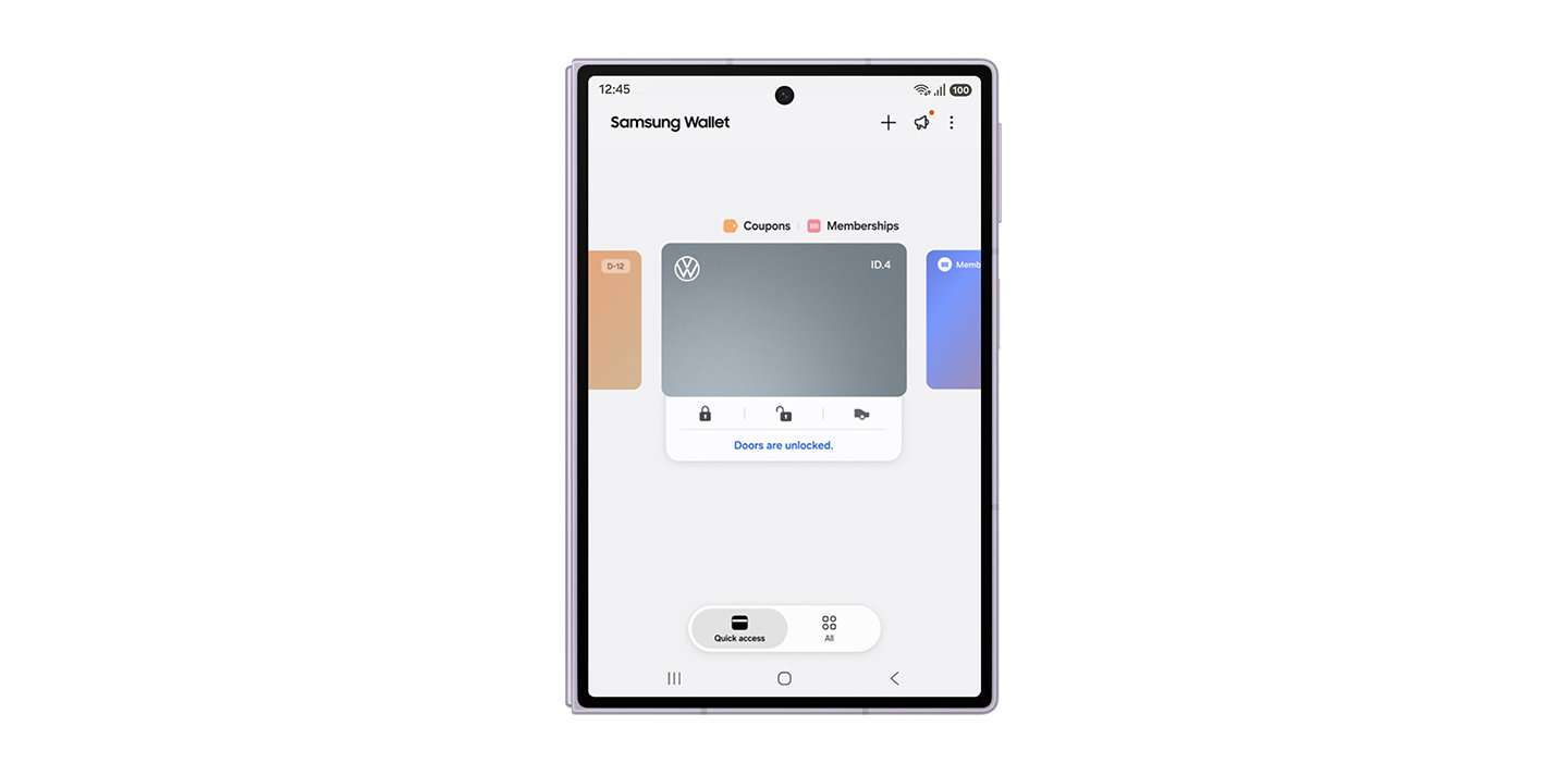 Samsung Wallet bietet jetzt Unterstützung für digitale Autoschlüssel für VW-Elektroautos 1 Samsung Wallet VW Autoschlüssel